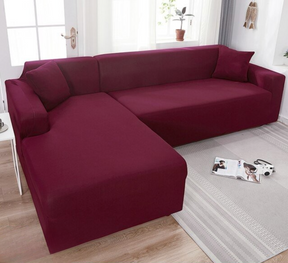 SofCove - Wasbare bankhoes |verlengt de levensduur, waterafstotend, rekbaar - Wijnrood - Chair & Sofa Cushions - Pantino