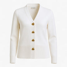 Clothes : Doretta | Comfortabele wollen trui voor dames in Wit van Pantino
