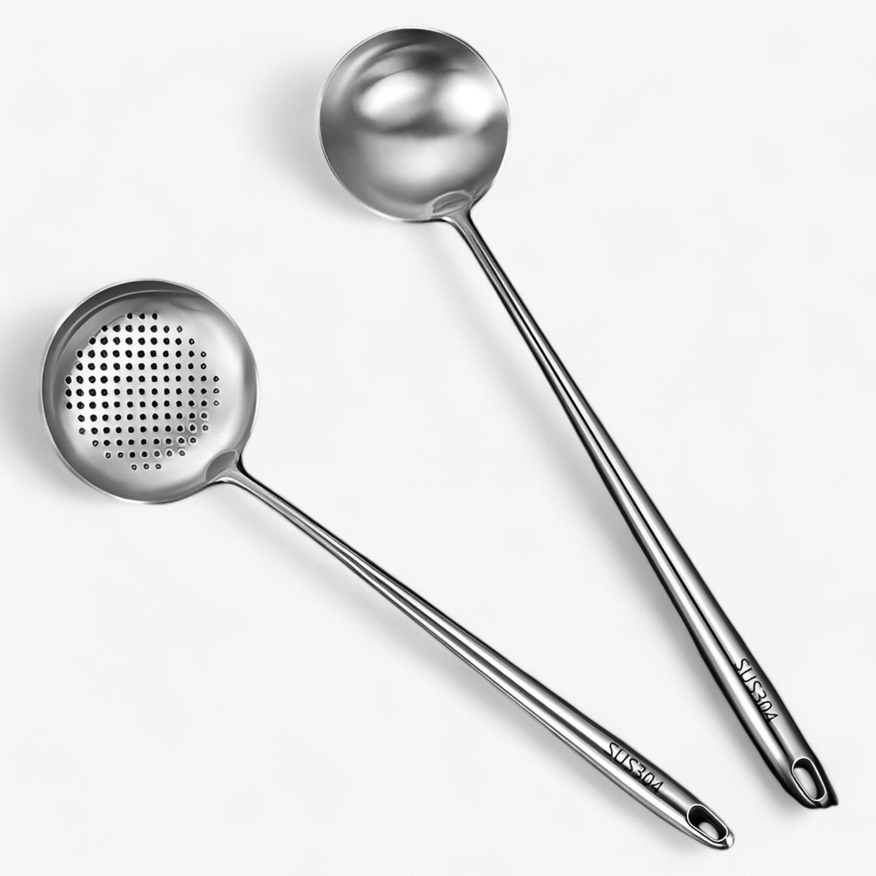 Kitchen Utensils : Roestvrij staal keukenapparatuur | Betrouwbaar, veelzijdig kookgerei in Soeplepel + schoenmakerslepel van Pantinoshop
