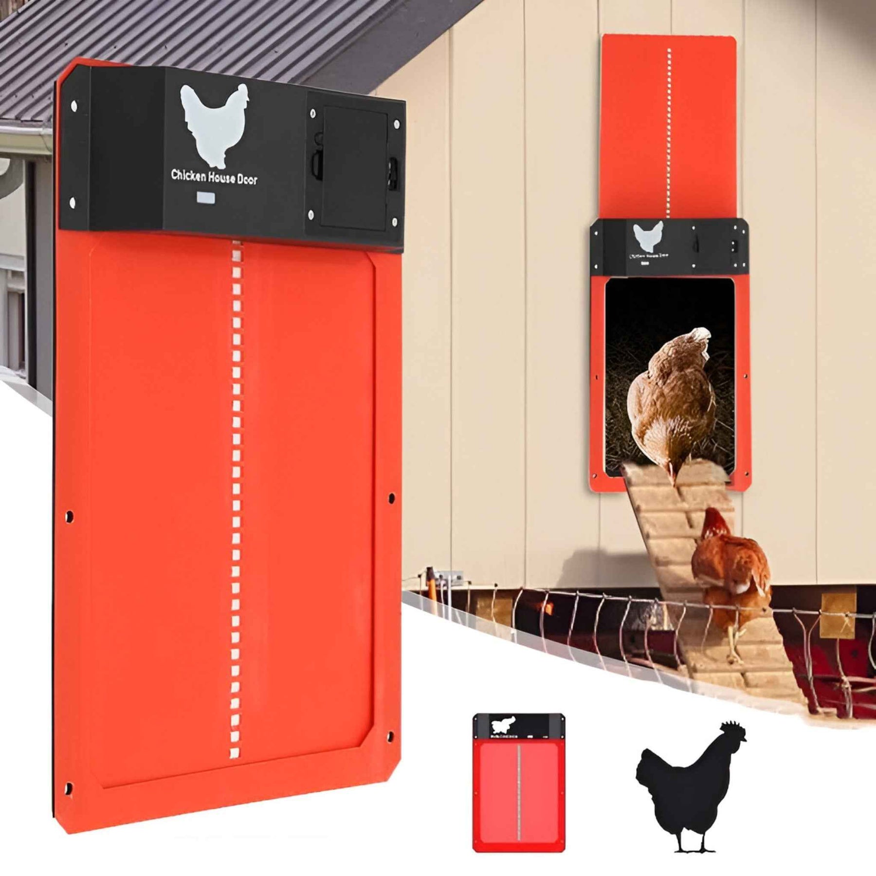 Automatische Solar Deur PRO+ voor Kippenhok - Lichtsensoren & Slimme Timer