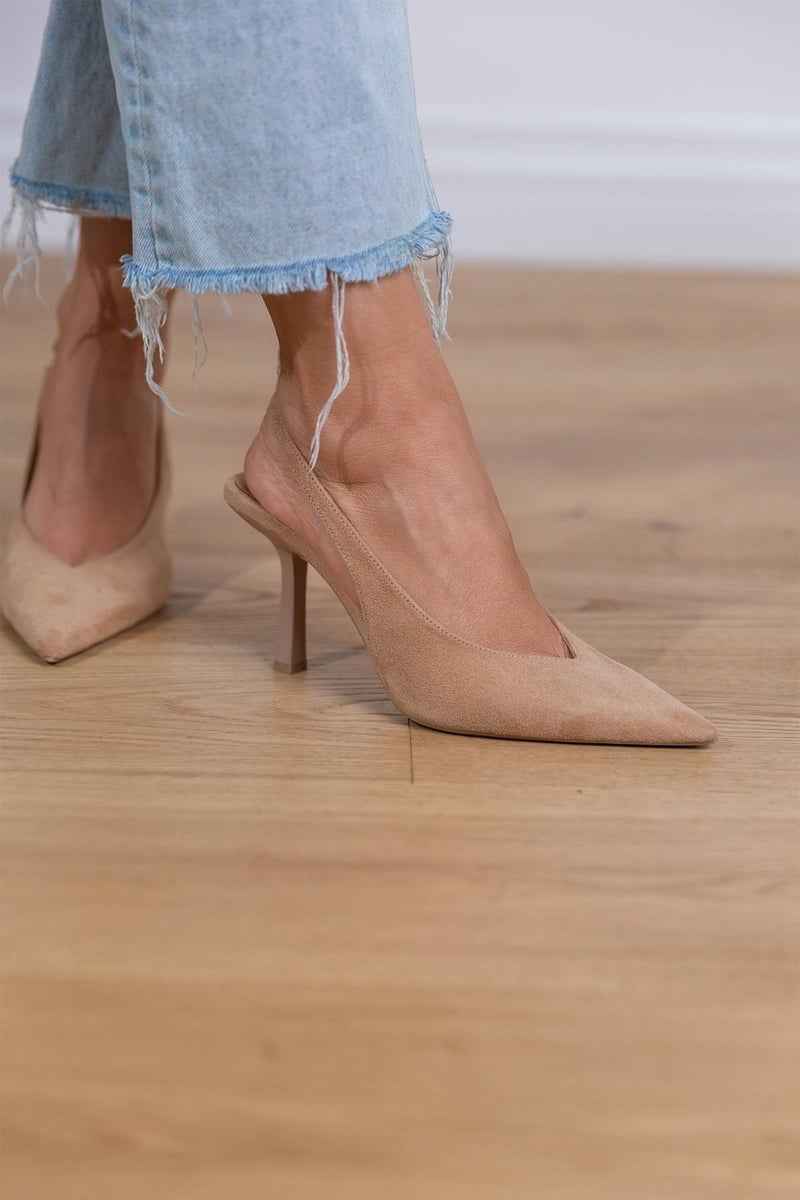 Damesschoenen : Elegante suède slingbackhakken voor een stijlvolle uitstraling in van Pantino