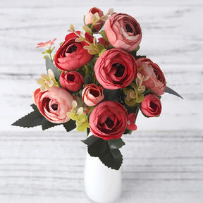 VelvetBloom - Kunstige Zijden Bloemen - Rood - Home - Pantino