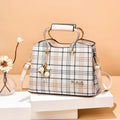 Crossbody Taske Dame Sort - Colourblock Design - Kunstlæder