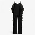 Mono para mujer con diseño asimétrico - Negro