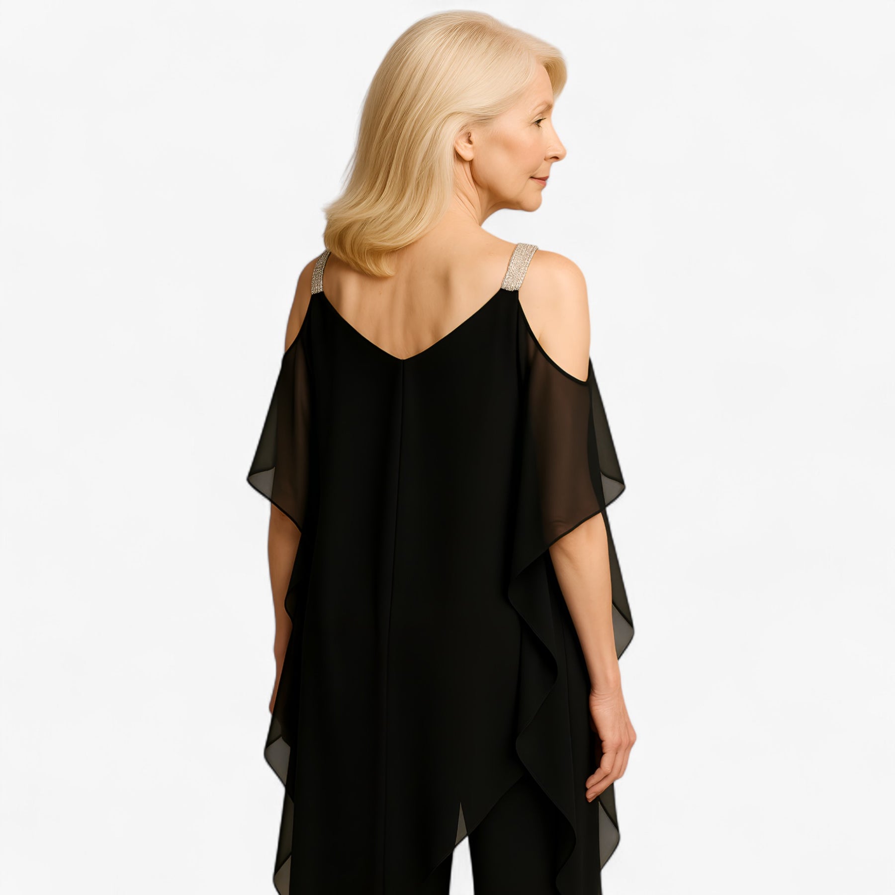 Women's Dress : Malta | Jumpsuit Dames Asymmetrisch Design in van Pantino