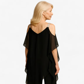 Women's Dress : Malta | Jumpsuit Dames Asymmetrisch Design in van Pantino