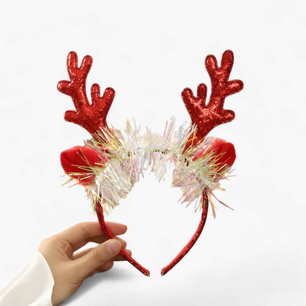 Kostuums & Accessoires : Feestelijke Kersttiara voor Kinderen met Hoorns in Stijl 1 1 +1 GRATIS van Pantino