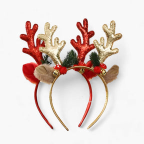 Kostuums & Accessoires : Feestelijke Kersttiara voor Kinderen met Hoorns in van Pantino