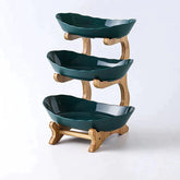 home & garden : FruitStack | Creatieve fruitschaal 3 lagen in Groen van Pantino