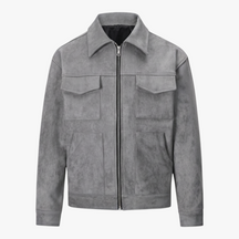 Herenjassen en -jassen : Gino | Heren Casual Multi Pocket Jas in Grijs van Pantino