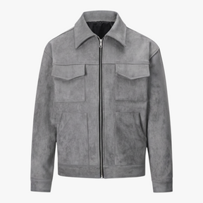 Herenjassen en -jassen : Gino | Heren Casual Multi Pocket Jas in Grijs van Pantino