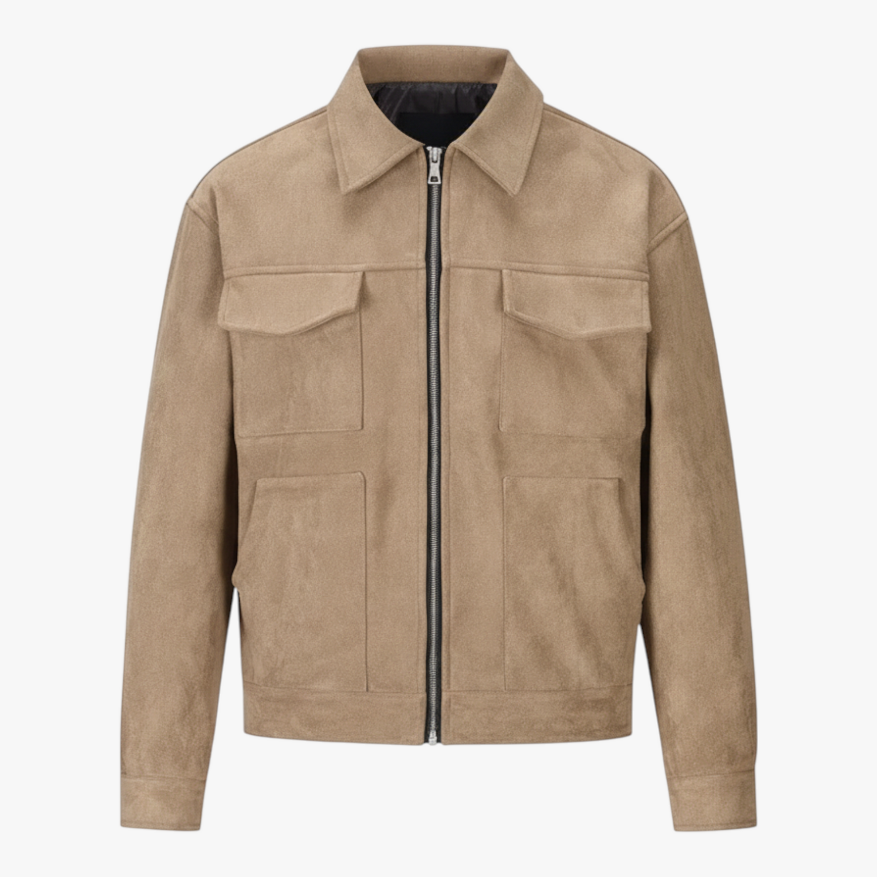 Herenjassen en -jassen : Gino | Heren Casual Multi Pocket Jas in Khaki van Pantino
