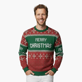 Sweaters : Unisex Casual Sweater met Sneeuwvlokken in van Pantino