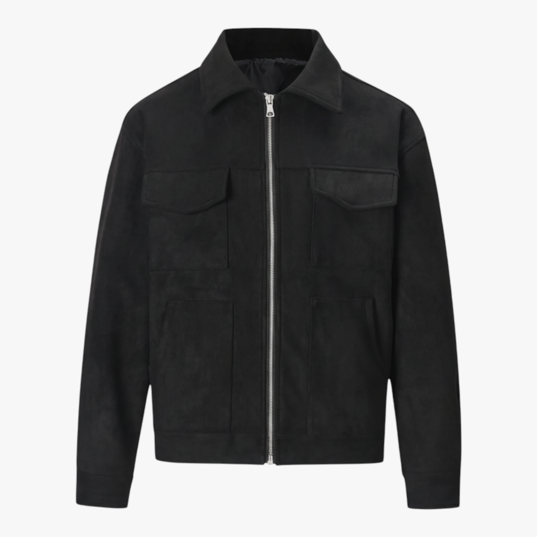 Herenjassen en -jassen : Gino | Heren Casual Multi Pocket Jas in Zwart van Pantino