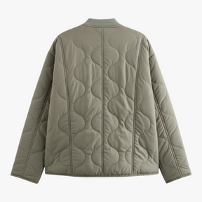 Damesbuitenjassen : Carina | Dames Gewatteerd Winterjack met Dierenprint in van Pantino