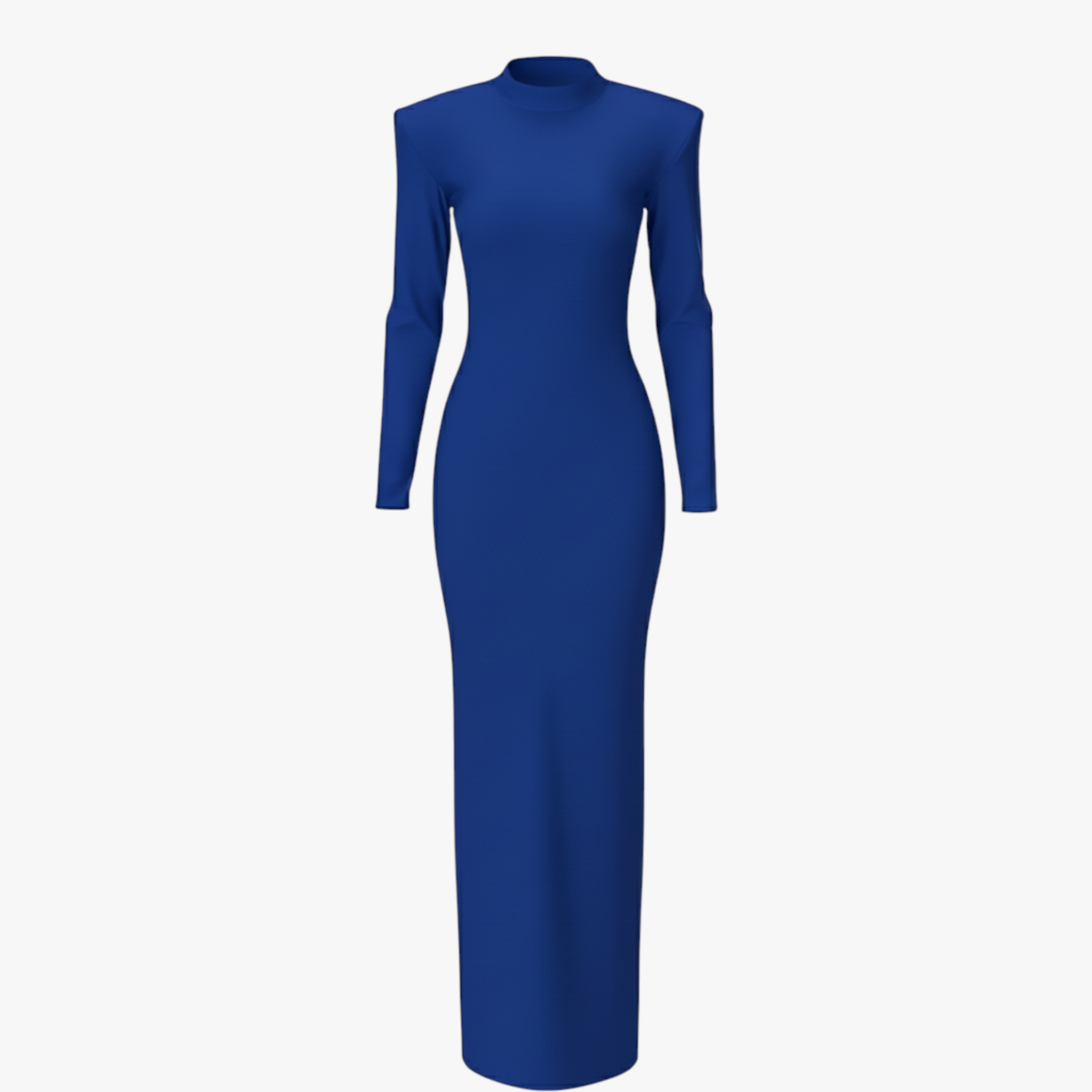 dress : Lilia | Dames Elegante Maxi Jurk Met Lange Mouwen in Blauw van Pantino