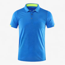 Clothes : Gino | Ademend sportpoloshirt met korte mouwen voor heren in Gatblauw XXL van Pantino