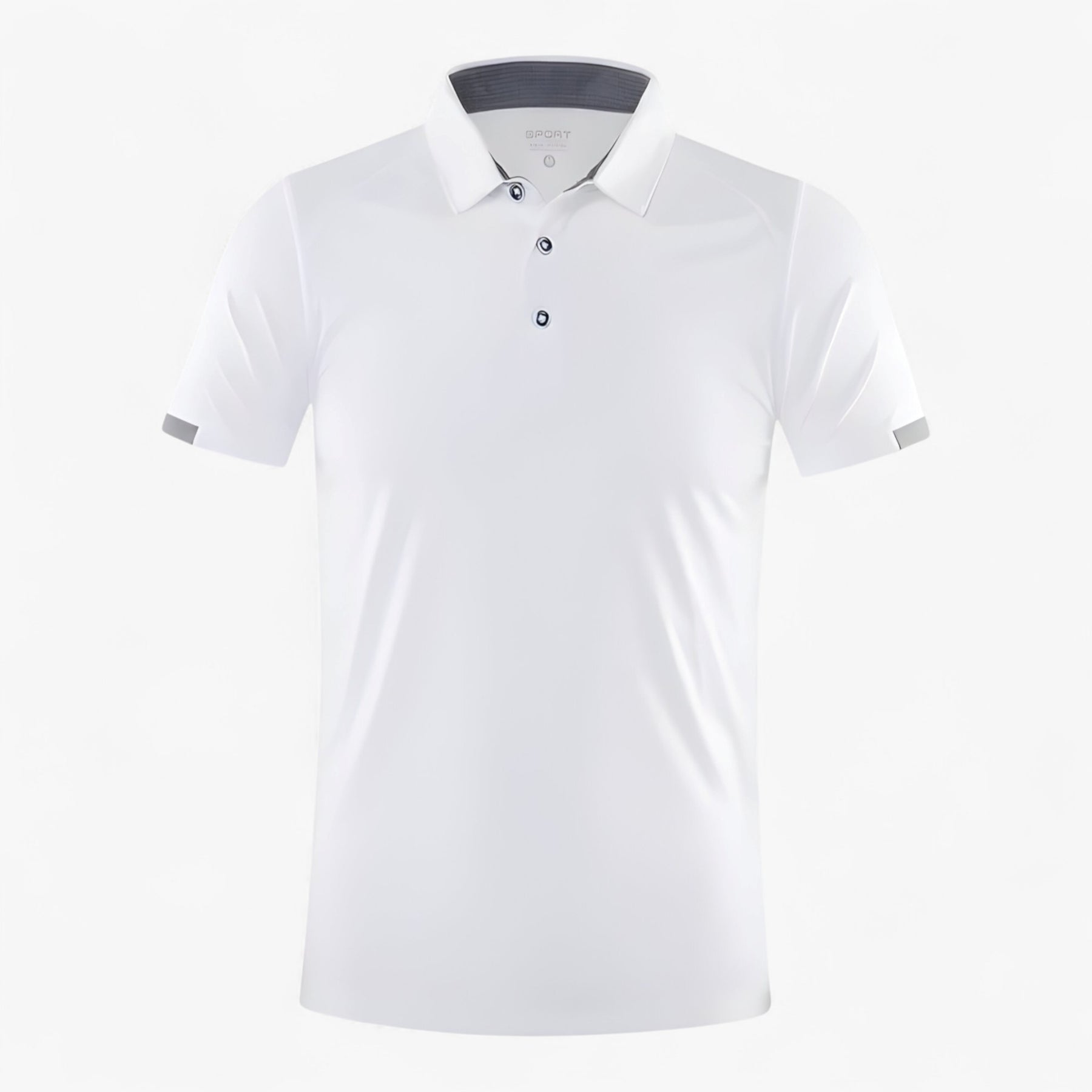 Clothes : Gino | Ademend sportpoloshirt met korte mouwen voor heren in Wit van Pantino
