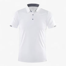 Clothes : Gino | Ademend sportpoloshirt met korte mouwen voor heren in Wit van Pantino
