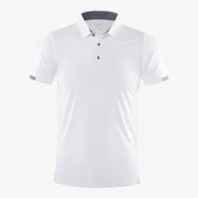 Clothes : Gino | Ademend sportpoloshirt met korte mouwen voor heren in Wit van Pantino