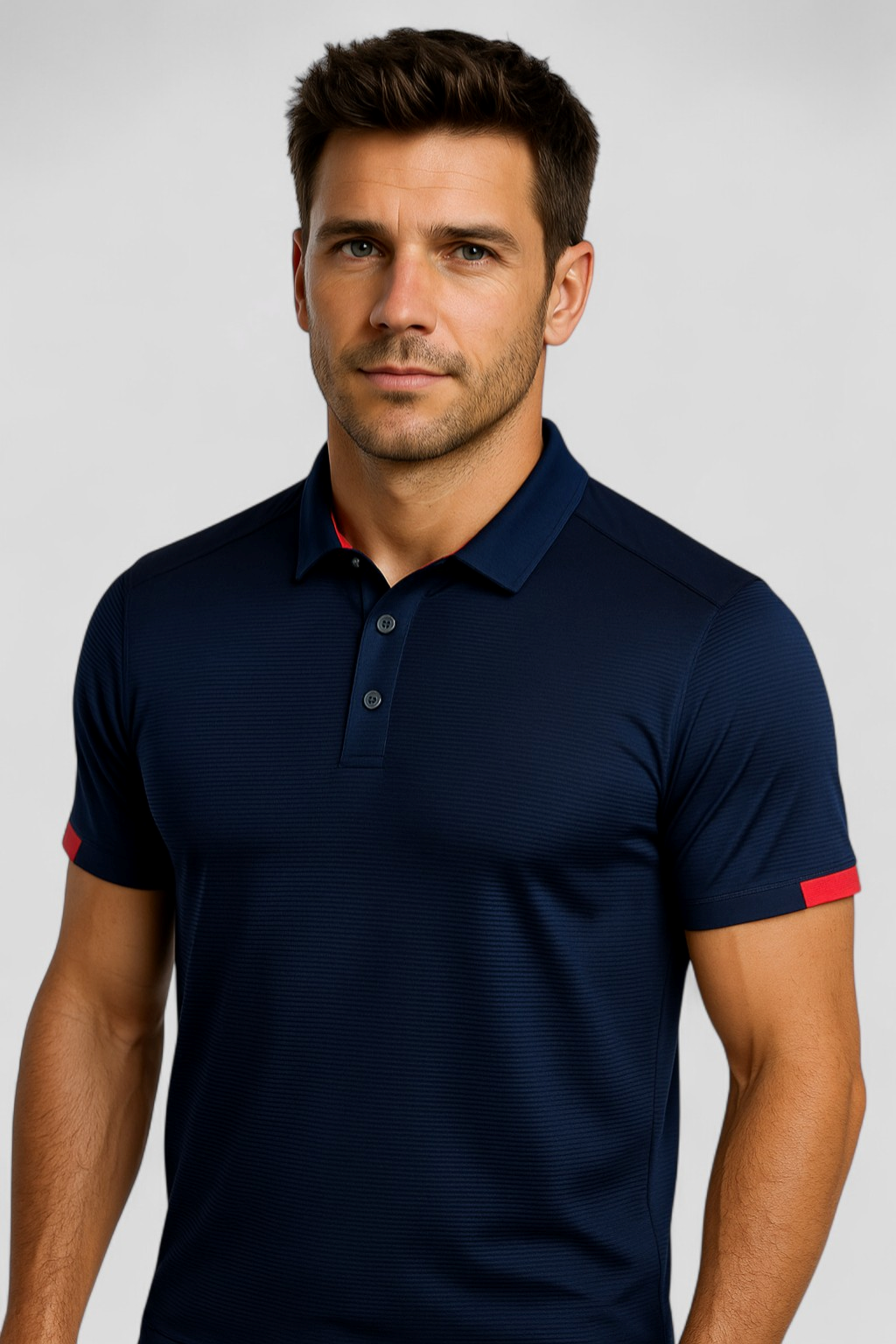 Clothes : Gino | Ademend sportpoloshirt met korte mouwen voor heren in van Pantino
