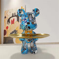 Graffiti Bjørn Skulptur - Street Art Stueudsmykning - Harpiks