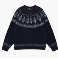 Zabawny śmieszny sweter świąteczny unisex - granatowy