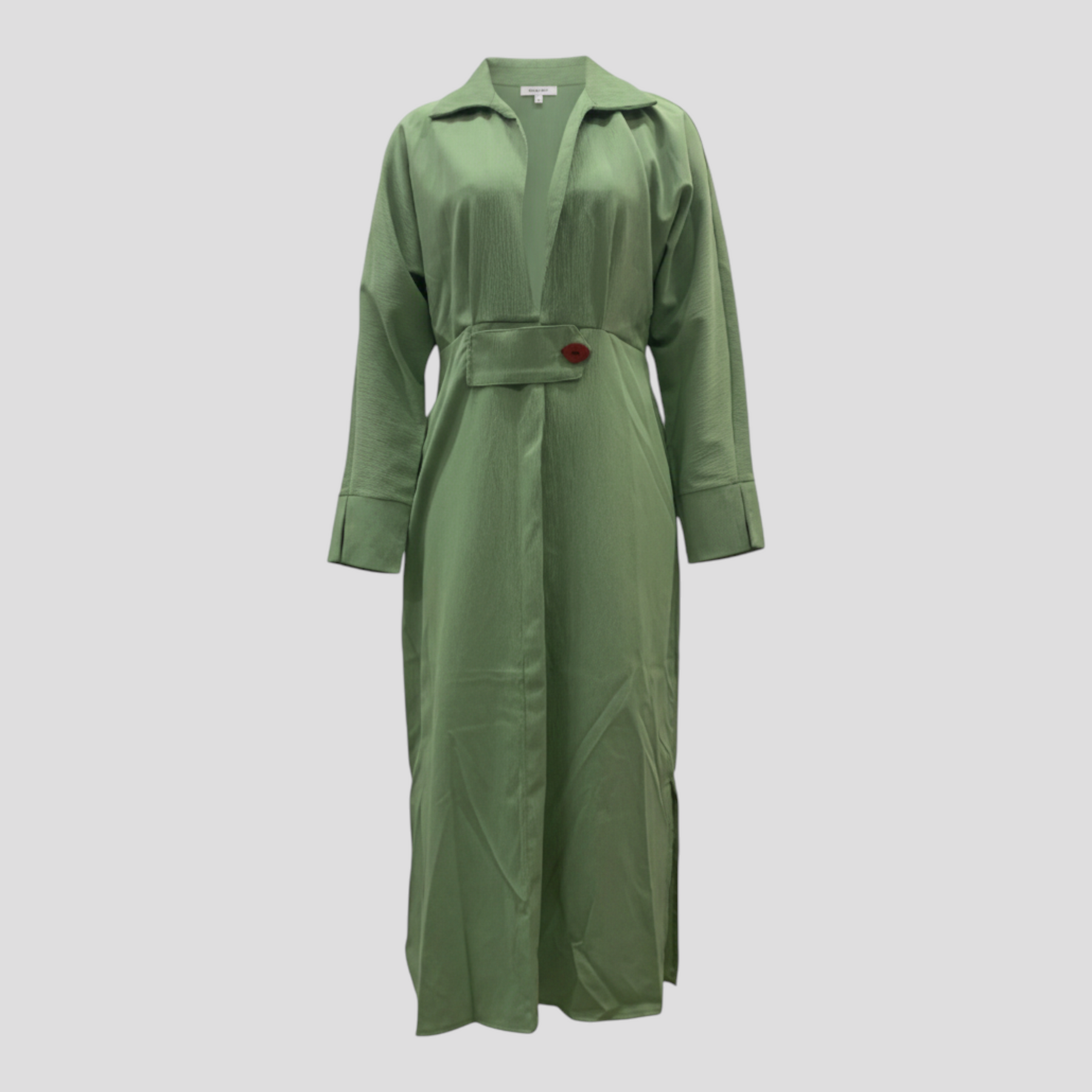 Women's Dress : Maggie | Dames Elegante Lange Maxi Jurk voor Zomer in Groen van Pantino
