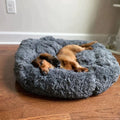 Cama para perros gris - Lugar de descanso suave y ultra cómodo - Peluche