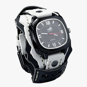 Watches : Alden | Groot Vierkant Herenhorloge met Lederen Band in van Pantino