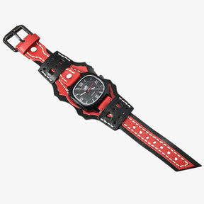 Watches : Alden | Groot Vierkant Herenhorloge met Lederen Band in van Pantino