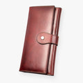 Cartera para mujer roja - Cuero de lujo - Compacta y estilosa