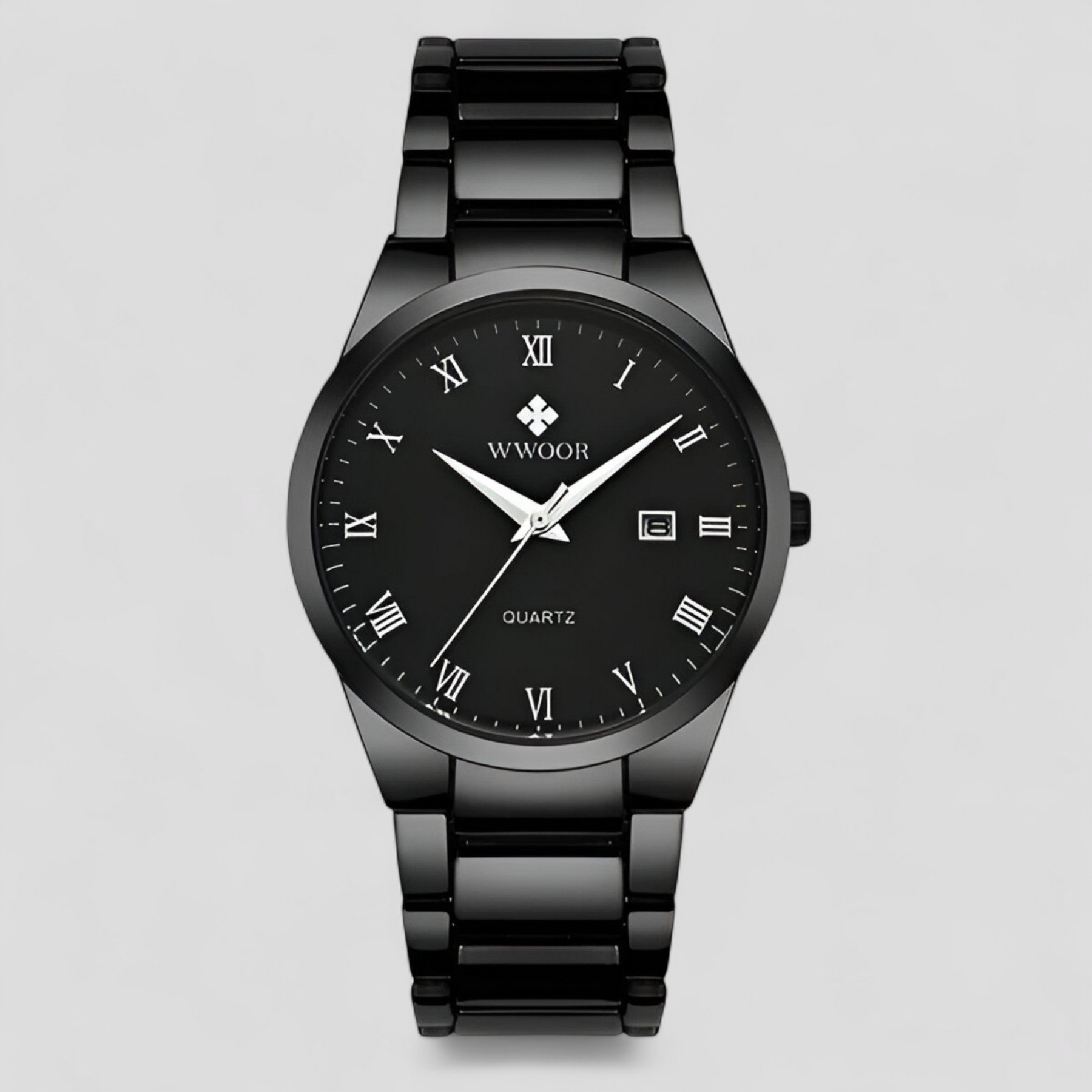 watches : Victor | Elegant quartzhorloge in Zwart zwart met doos van Pantinoshop