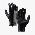 Guantes negros para hombre - Guantes cálidos y cortaviento con pantalla táctil