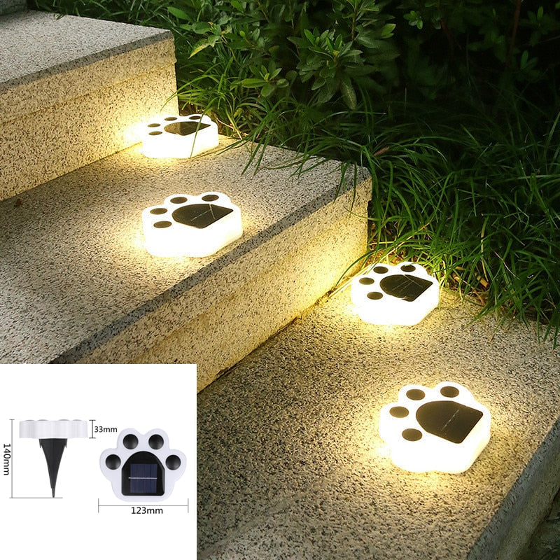 Paw Print Lampjes op zonne-energie - - Garden - Pantino