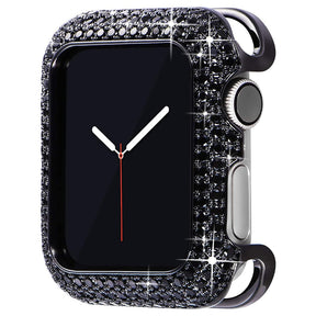 Diamond Hoes voor Apple Watch - Zwarte zwarte diamant - 0 - Pantino