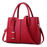 : Emily Leather Handbag in winered van Pantino
