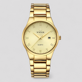 watches : Victor | Elegant quartzhorloge in Goud goud met doos van Pantinoshop