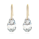 Sieraden : Teardrop Kristal Oorbellen in Helder Kristal Goud van Pantino