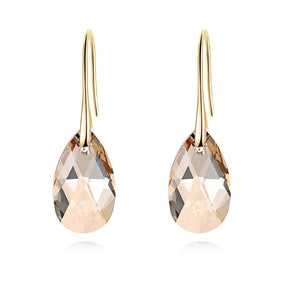 Teardrop Kristal Oorbellen - Kristal GS. Goud - Sieraden - Pantino