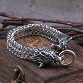 Sieraden : Fenrir Viking armband - (noordse mythologie) in 23cm van Pantino