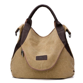 Large Pocket Canvass Zak - Khaki - Large Pocket Canvass Zak - Pantino