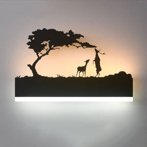 GardenFeel WereldLicht™ | Wandlamp & Decoratie | Voor ieder interieur - Twee Herten - LED Wandverlichting - Pantino