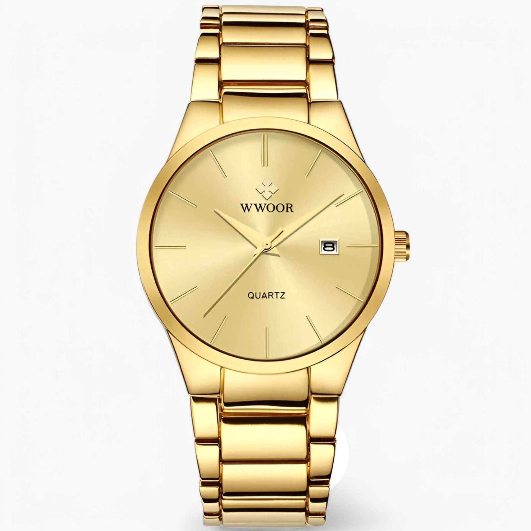 Horloges : Heren Gouden Horloge met Elegantie - Zwart Goud in Goud Goud van Pantino