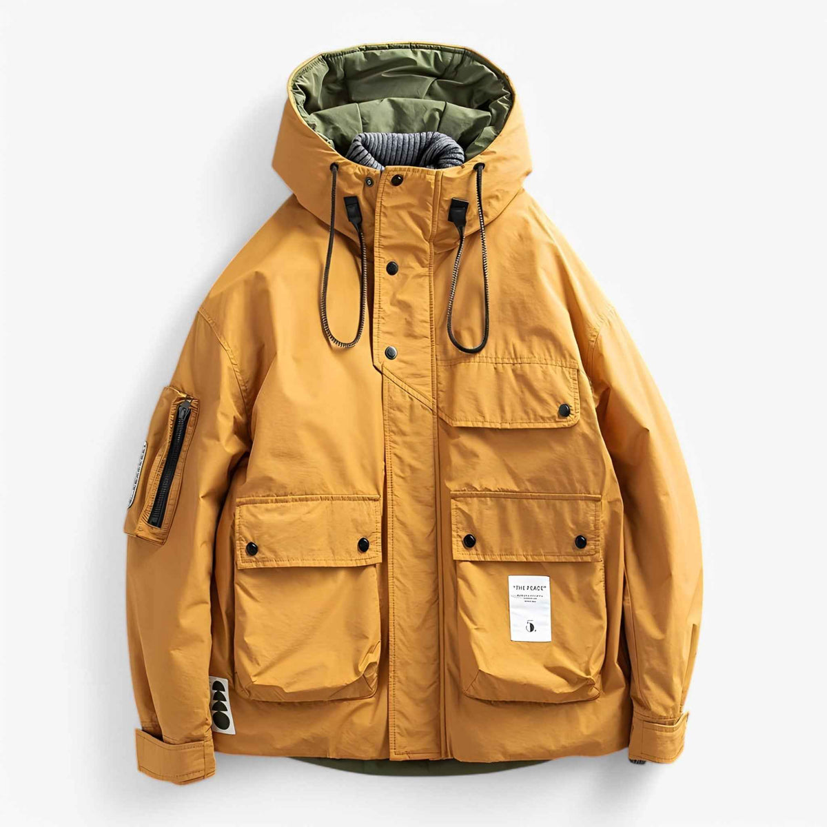Heren Bovenkleding : Victor | Heren Winterjas Parka in Oranje van Pantino