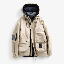 Heren Bovenkleding : Victor | Heren Winterjas Parka in Khaki van Pantino