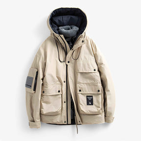 Heren Bovenkleding : Victor | Heren Winterjas Parka in Khaki van Pantino