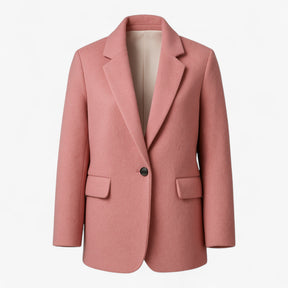Women Tops : Idalia | Winterjas met elegant design in Roze van Pantino