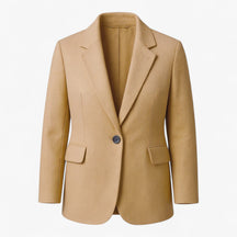Women Tops : Idalia | Winterjas met elegant design in Lichtbruin van Pantino