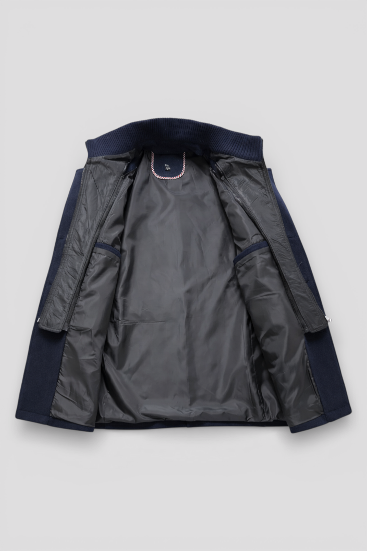 Winter Coat : Winterjas Heren Marineblauw in van Pantino